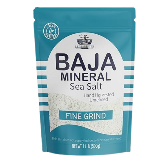 Le Marinier Baja Mineral Sea Salt Fine Grind, 1.1lb - 18oz