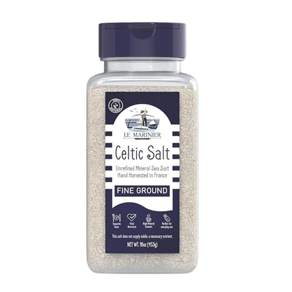 Le Marinier Celtic Salt Organic Fine Ground, 1 lb - 16oz