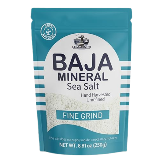 Le Marinier Baja Mineral Sea Salt Fine Grind, 0.6lb – 8.81oz