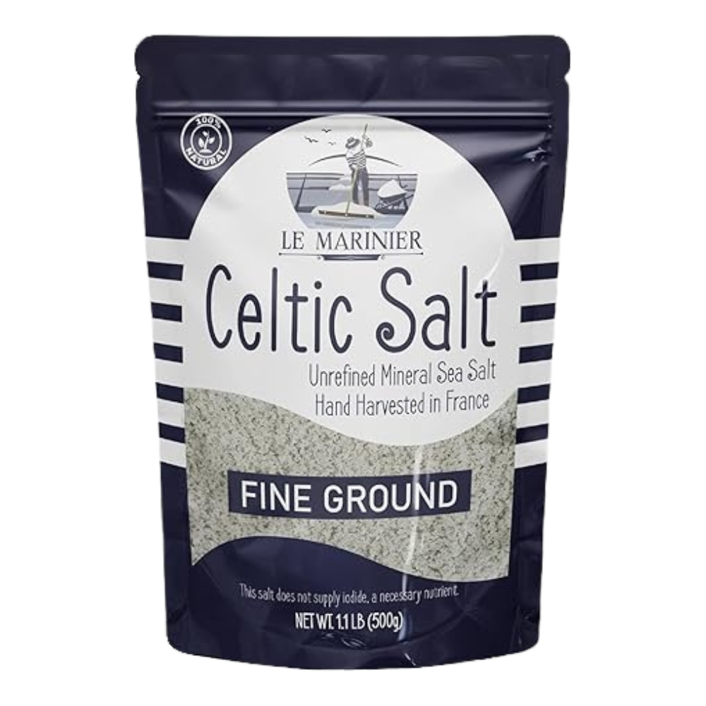 Le Marinier Celtic Salt Organic Fine Ground, 1.1lb - 18oz.