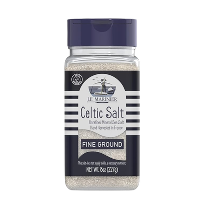 Le Marinier Celtic Salt Organic Fine Ground, 8oz.