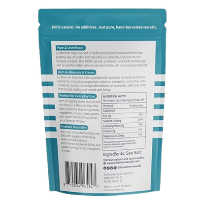 Le Marinier Baja Mineral Sea Salt Fine Grind, 1.1lb - 18oz