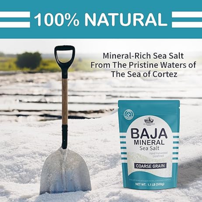 Le Marinier Baja Mineral Sea Salt Coarse Grain, 1.1lb - 18oz