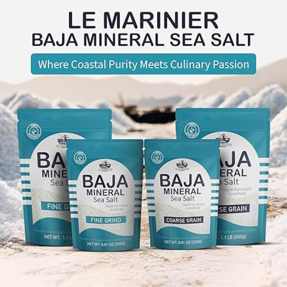 Le Marinier Baja Mineral Sea Salt Coarse Grain, 1.1lb - 18oz