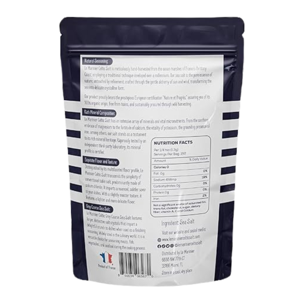 Le Marinier Baja Mineral Sea Salt Fine Grind, 0.6lb – 8.81oz
