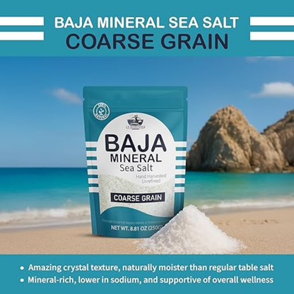 Le Marinier Baja Mineral Sea Salt Coarse Grain, 0.6lb – 8.81oz