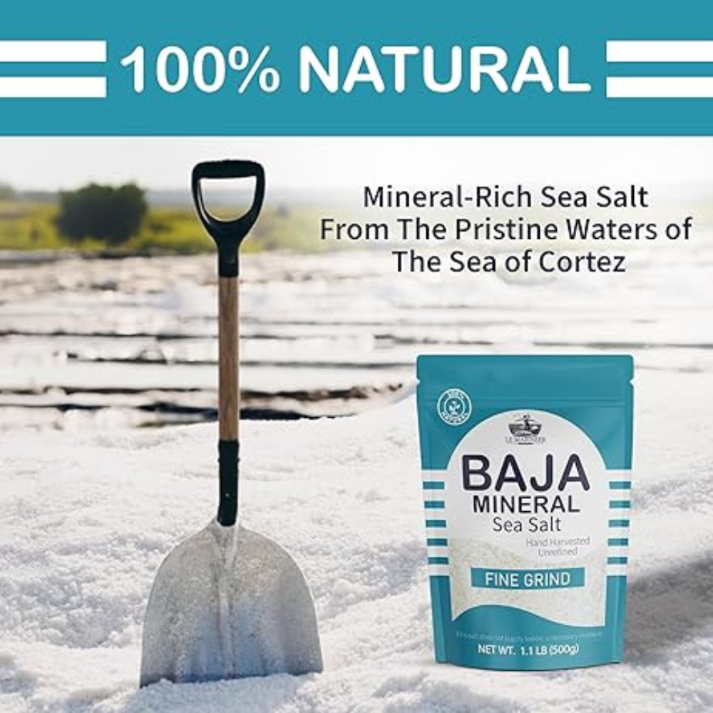Le Marinier Baja Mineral Sea Salt Fine Grind, 1.1lb - 18oz