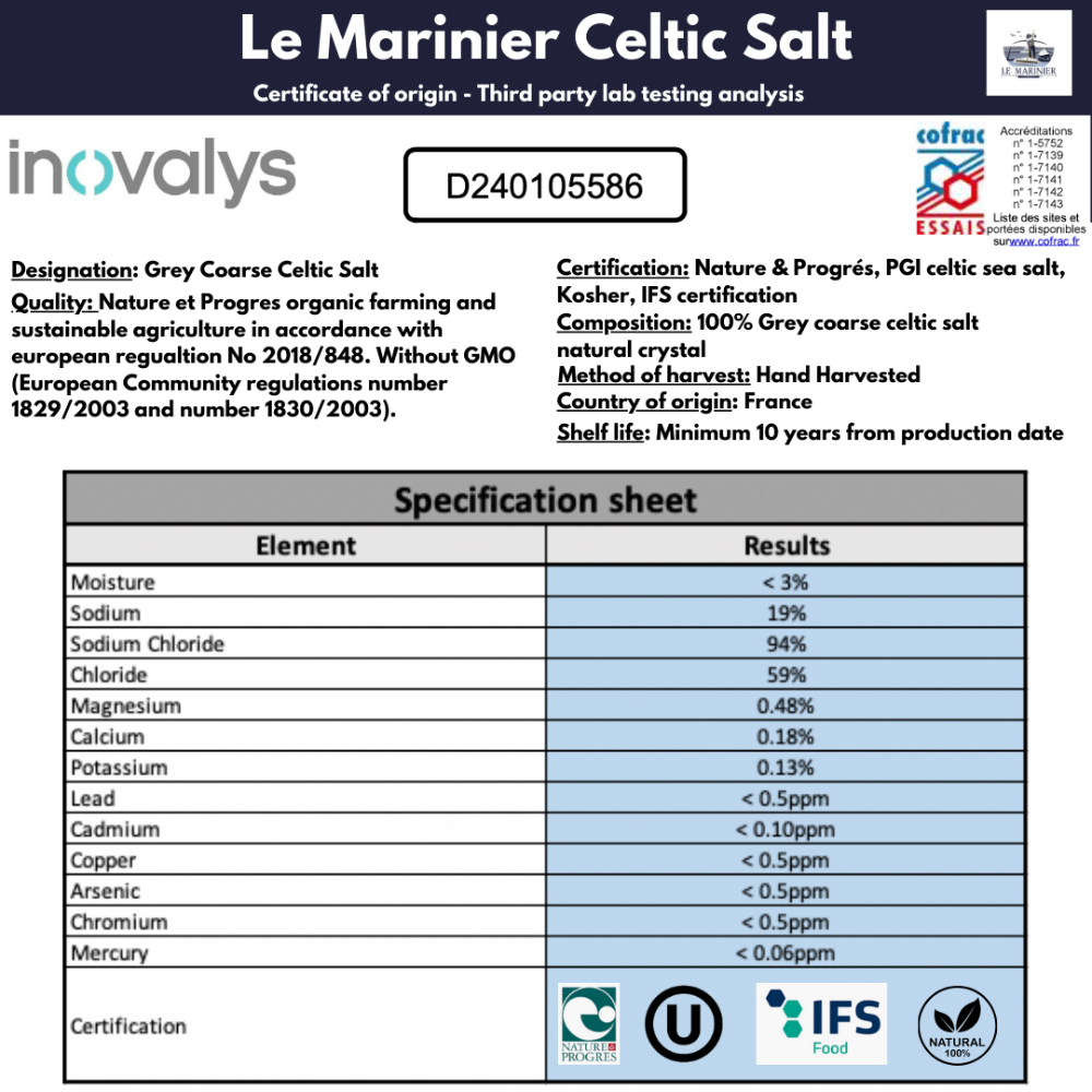 Le Marinier Celtic Salt Grey Coarse - 8.81oz / 250g