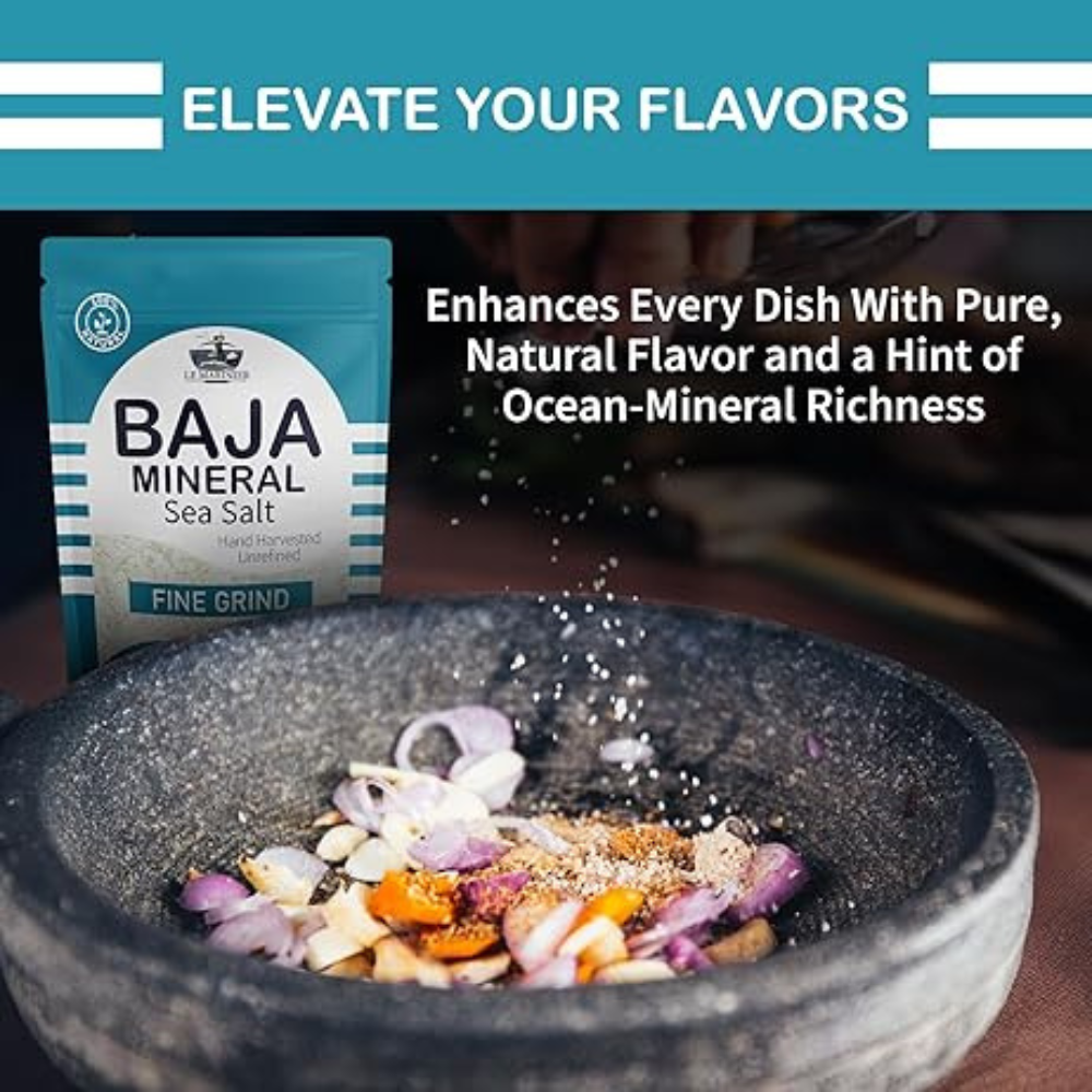Le Marinier Baja Mineral Sea Salt Fine Grind, 1.1lb - 18oz