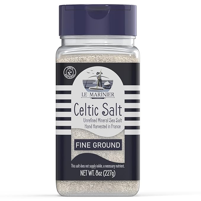 Le Marinier Celtic Salt Organic Fine Ground, 8oz.