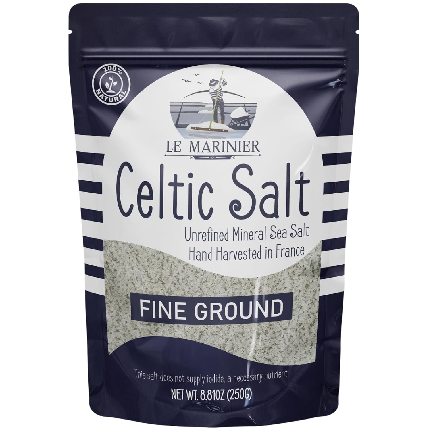 Le Marinier Celtic Salt Fine Ground - 8.81oz / 250 G