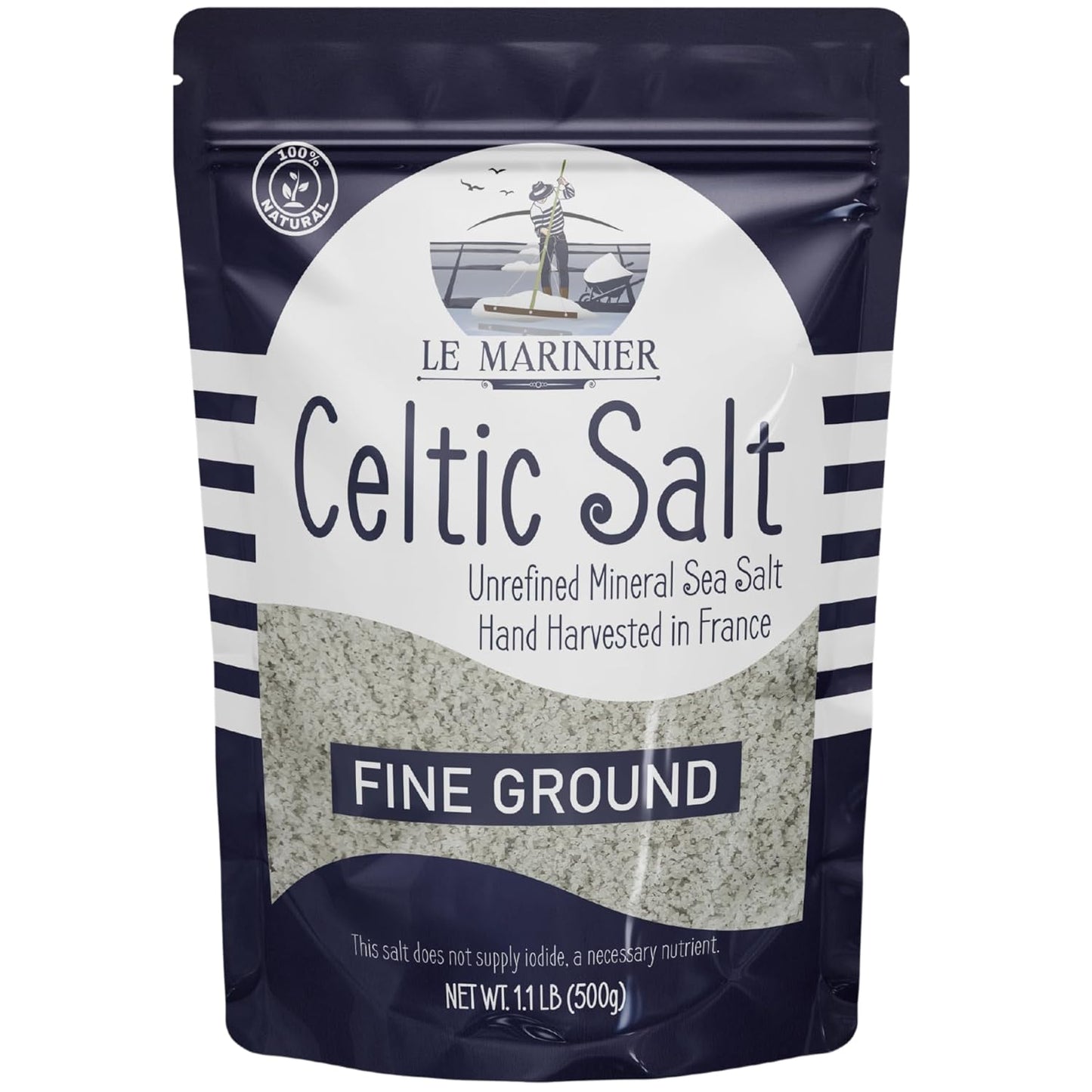 Le Marinier Celtic Salt Fine Ground - 1.1lb / 500g