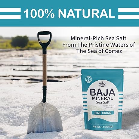 Le Marinier Baja Mineral Sea Salt Fine Grind, 1.1lb - 18oz