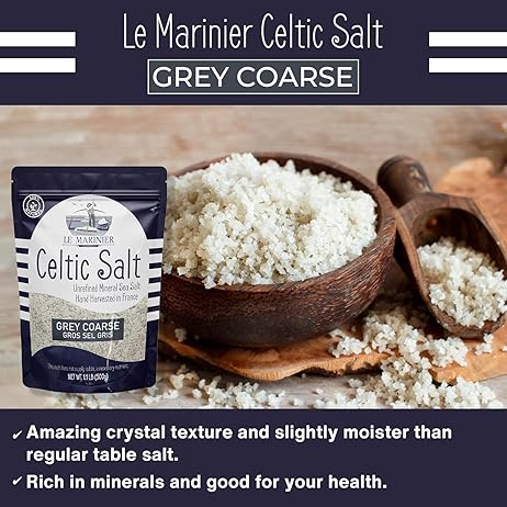 Le Marinier Celtic Salt Organic Grey Coarse, 1.1lb - 18oz.