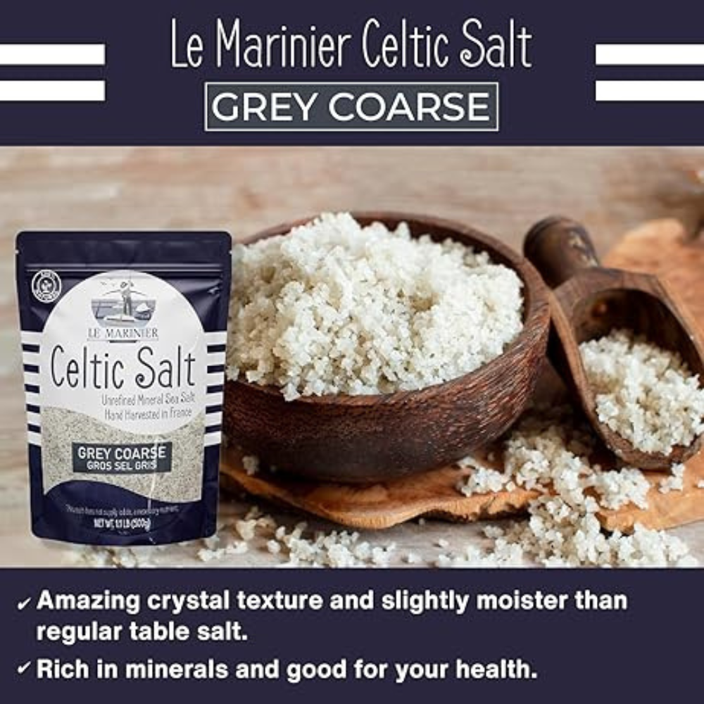 Le Marinier French Sea Salt Dry Grey Coarse, 0.6lb – 8.81oz (250g).