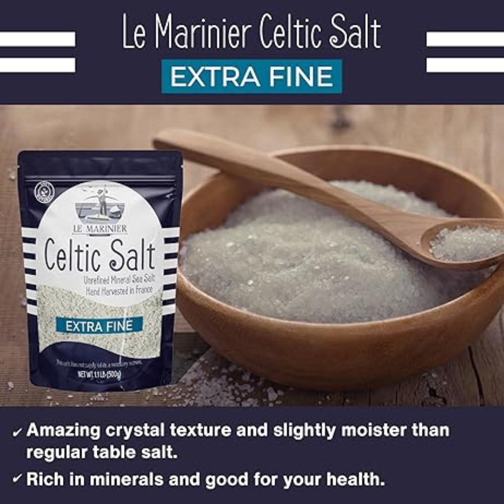 Le Marinier French Sea Salt Extra Fine, 1.1lb - 18oz..
