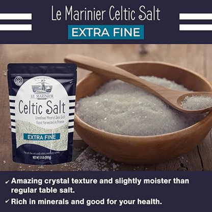 Le Marinier French Sea Salt Extra Fine, 1.1lb - 18oz..