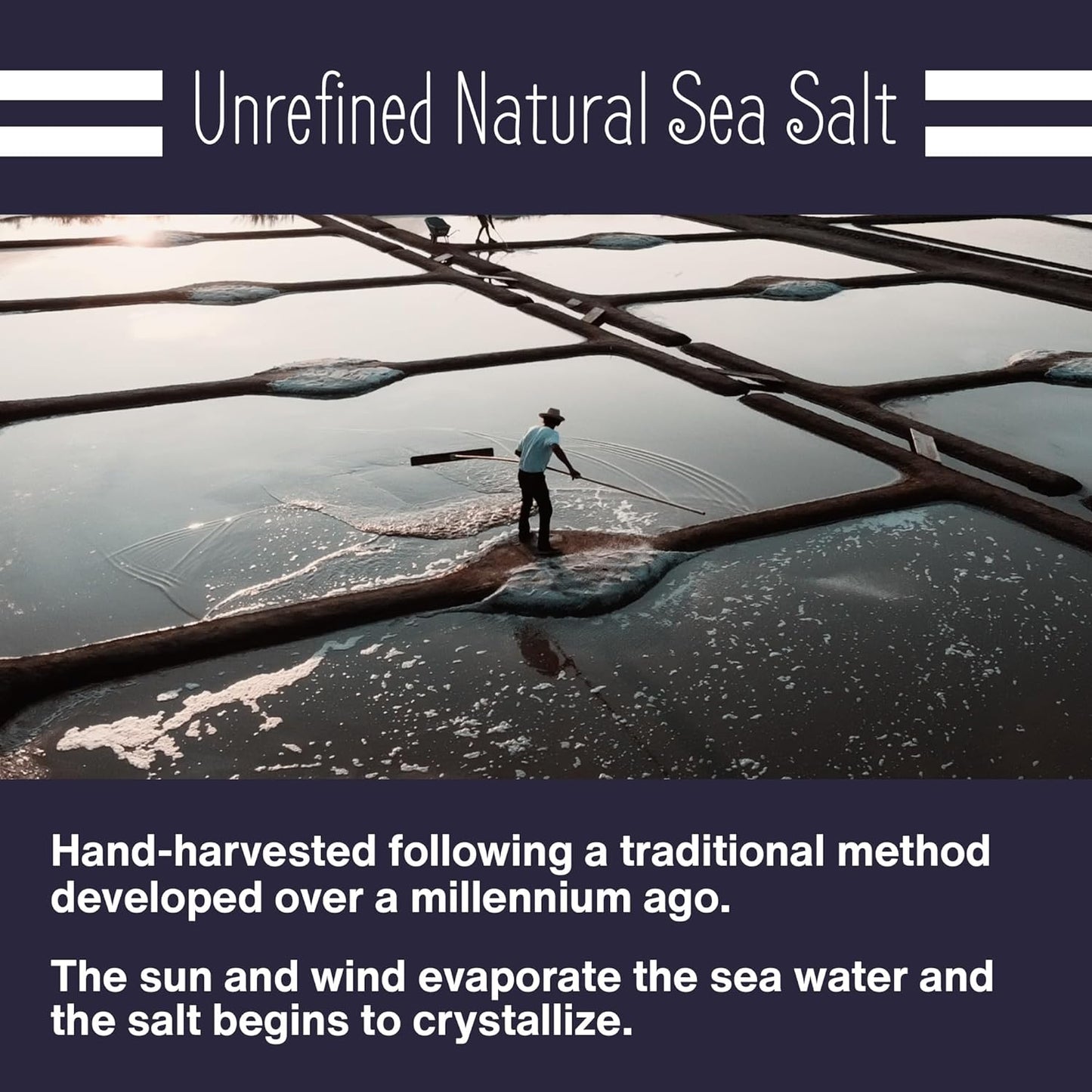 Fine Ground - 8.81oz / 250 G unrefined natural sea salt