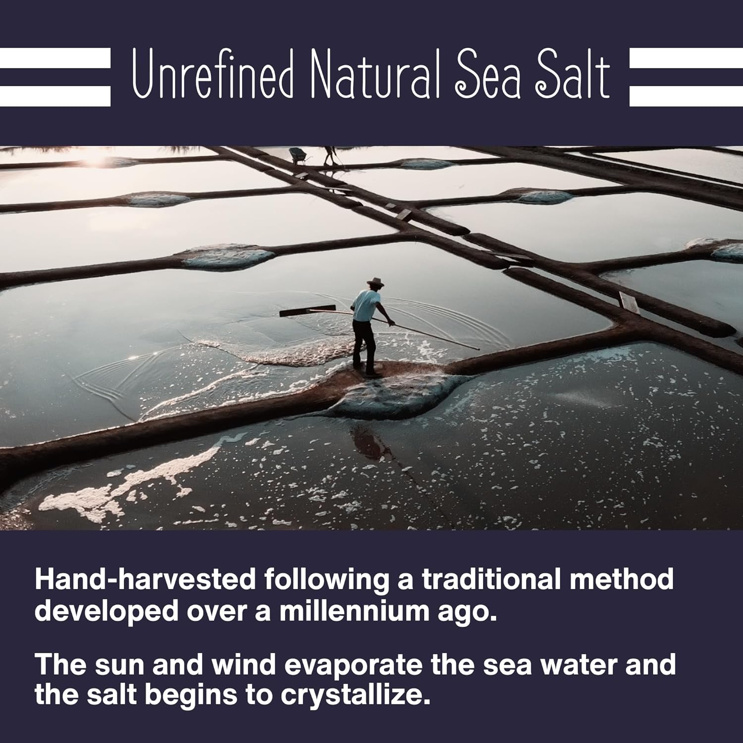 Flower of Salt 8.81oz / 250g  unrefined natural sea salt
