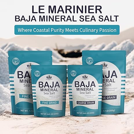 Le Marinier Baja Mineral Sea Salt Coarse Grain, 0.6lb – 8.81oz