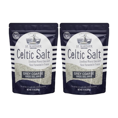 Le Marinier Celtic Salt Organic Grey Coarse, 1.1lb - 18oz.