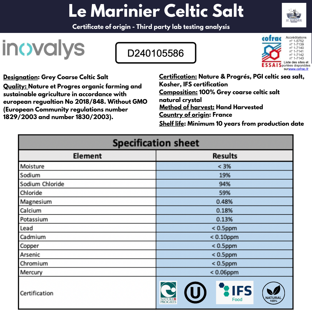 Le Marinier Celtic Salt Grey Coarse - 1.1lb / 500g