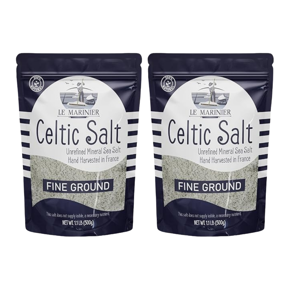 Le Marinier Celtic Salt Organic Fine Ground, 1.1lb - 18oz.